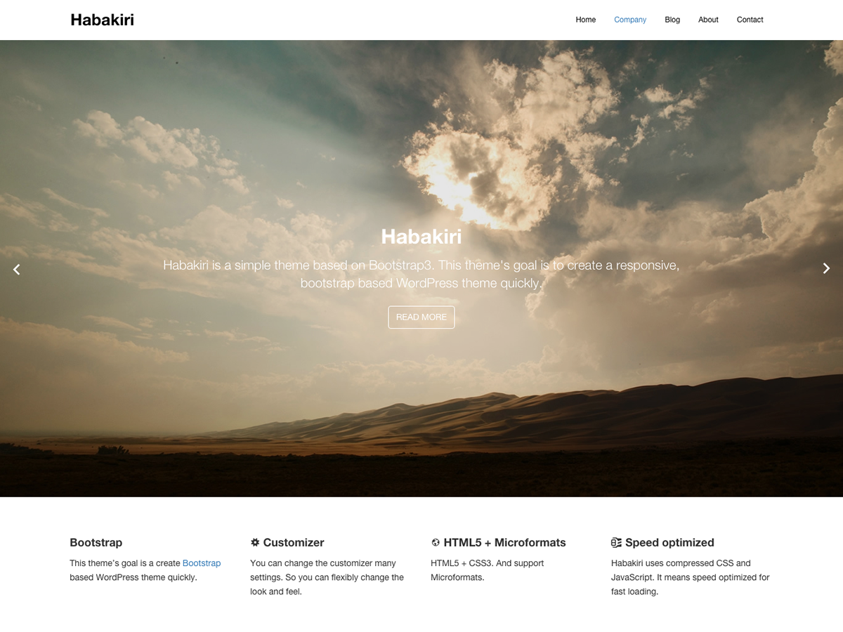 habakiri theme screenshot