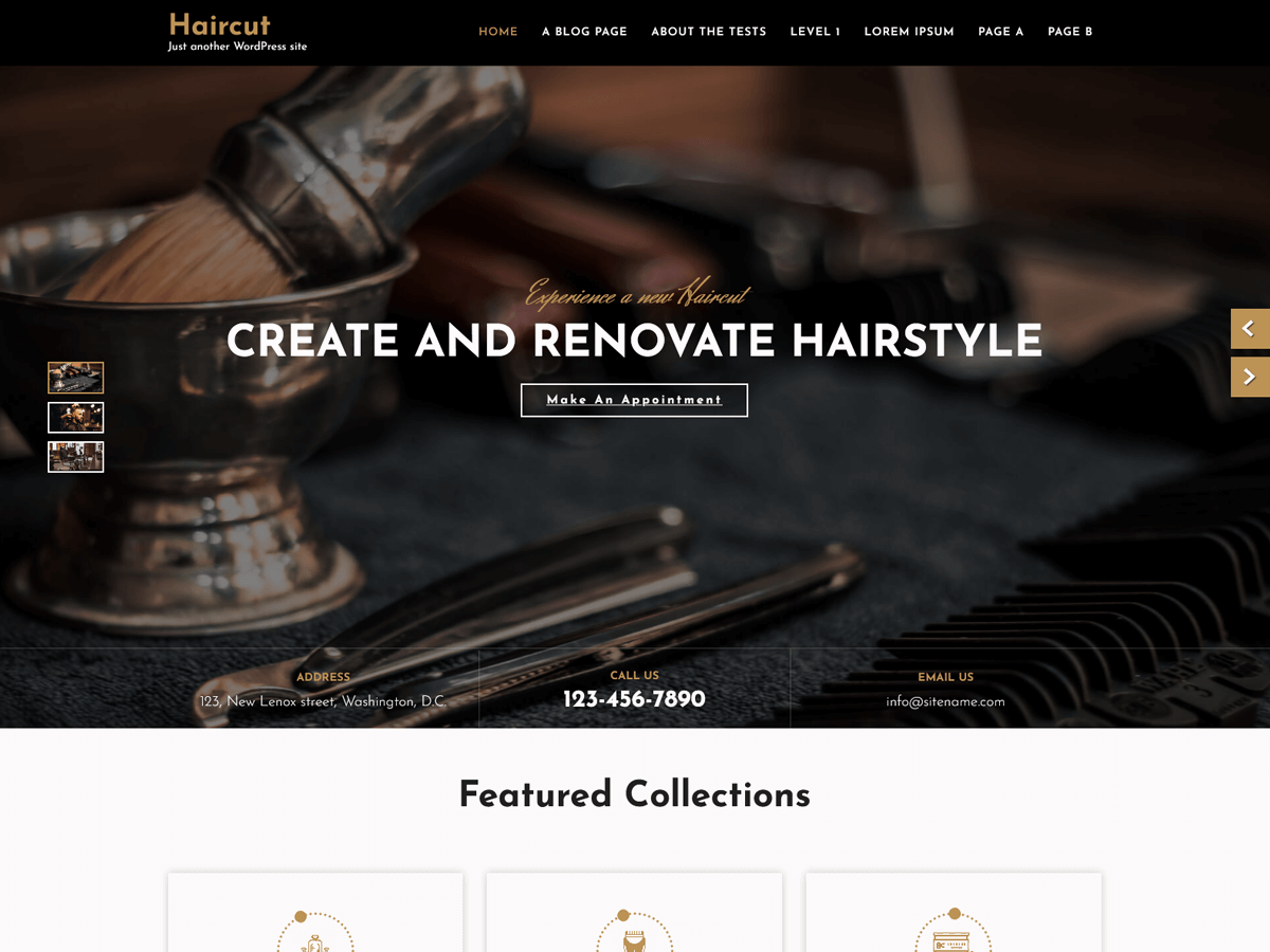 Haircut Lite theme screenshot