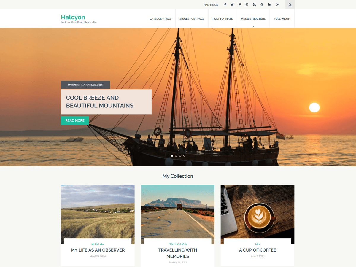 Halcyon theme screenshot