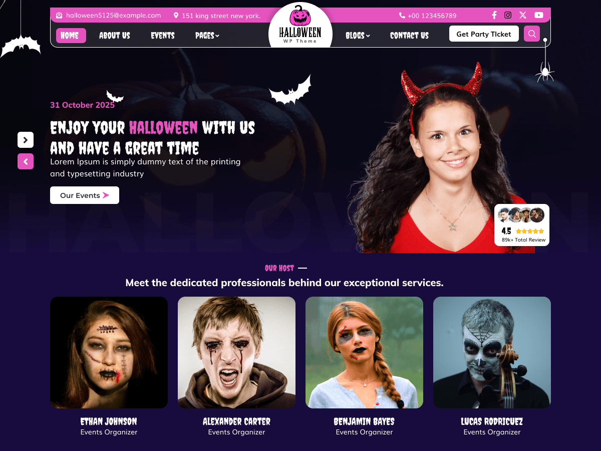 Halloween Gift Store theme screenshot