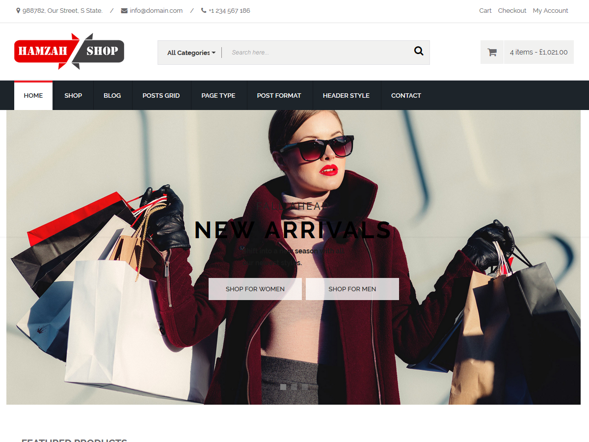 HamzahShop theme screenshot