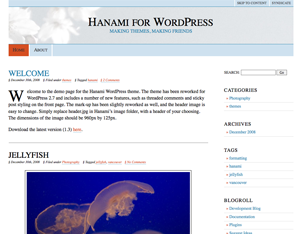 Hanami theme screenshot