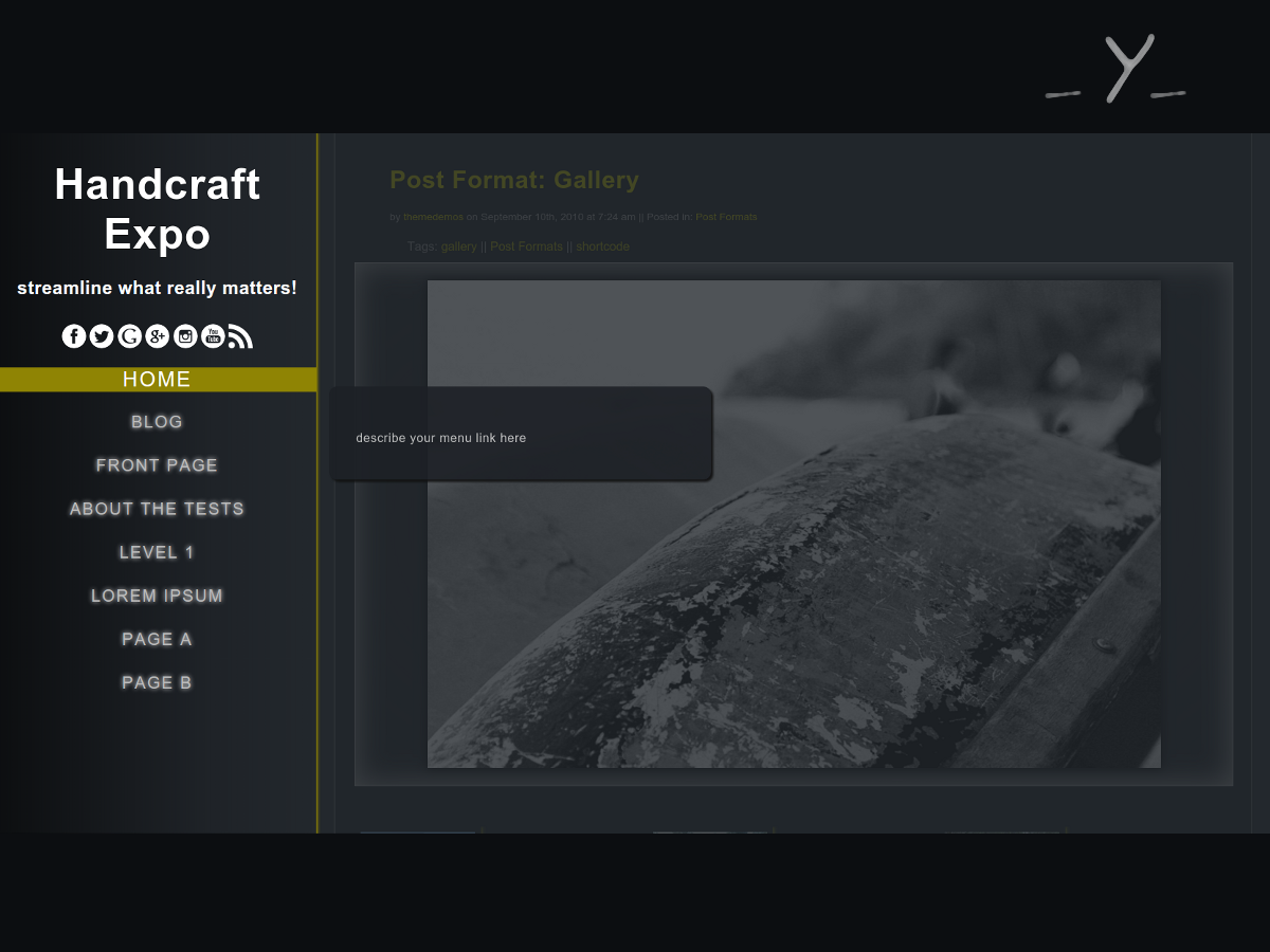 Handcraft Expo theme screenshot