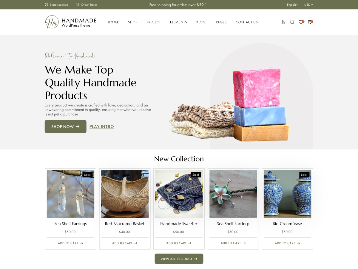 Handmade Craft theme screenshot