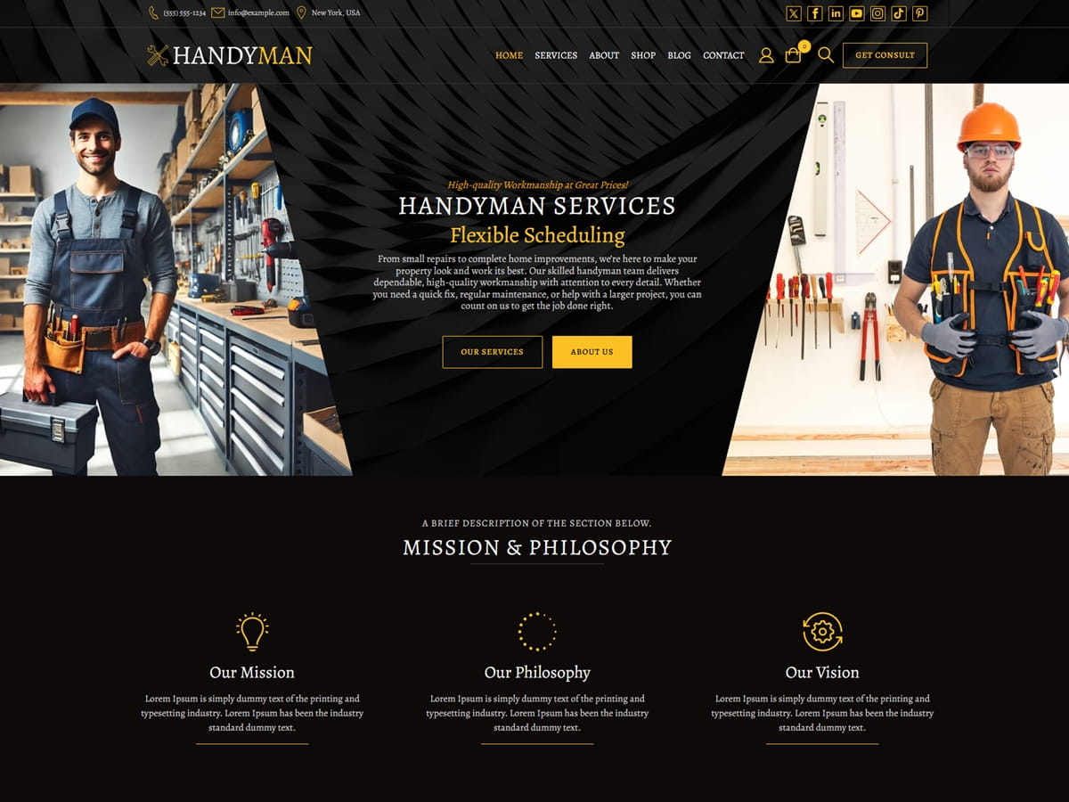 Handyman WDA theme screenshot