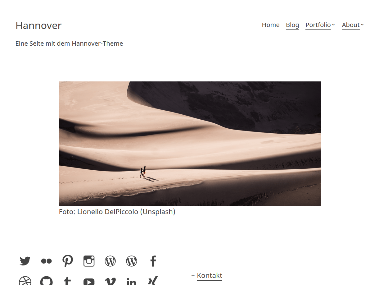 Hannover theme screenshot