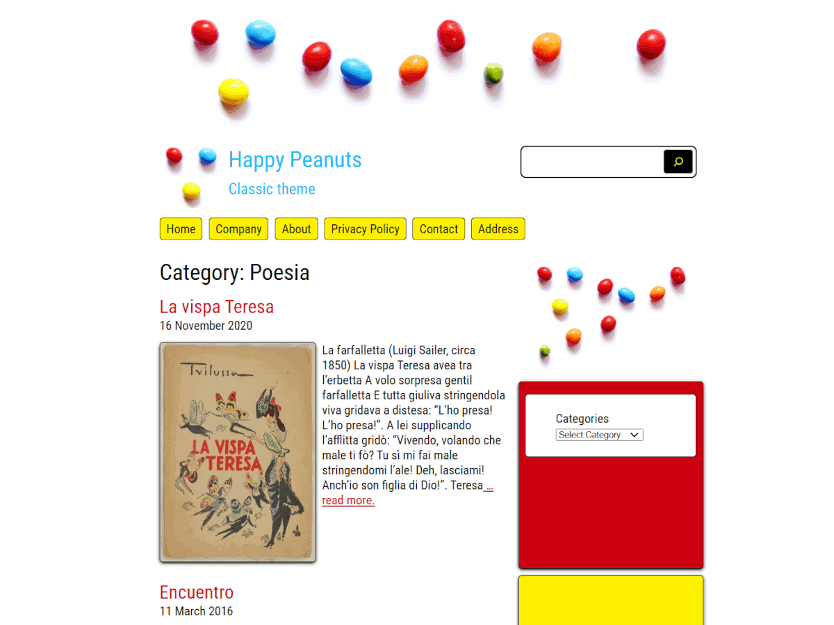 Happy Peanuts theme screenshot