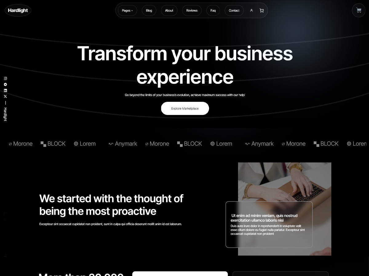 Hardlight theme screenshot