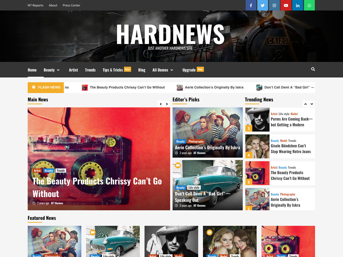 HardNews theme screenshot