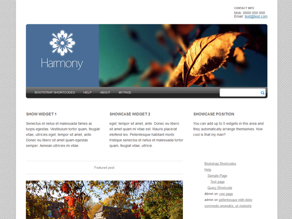 Harmony 2.0 theme screenshot