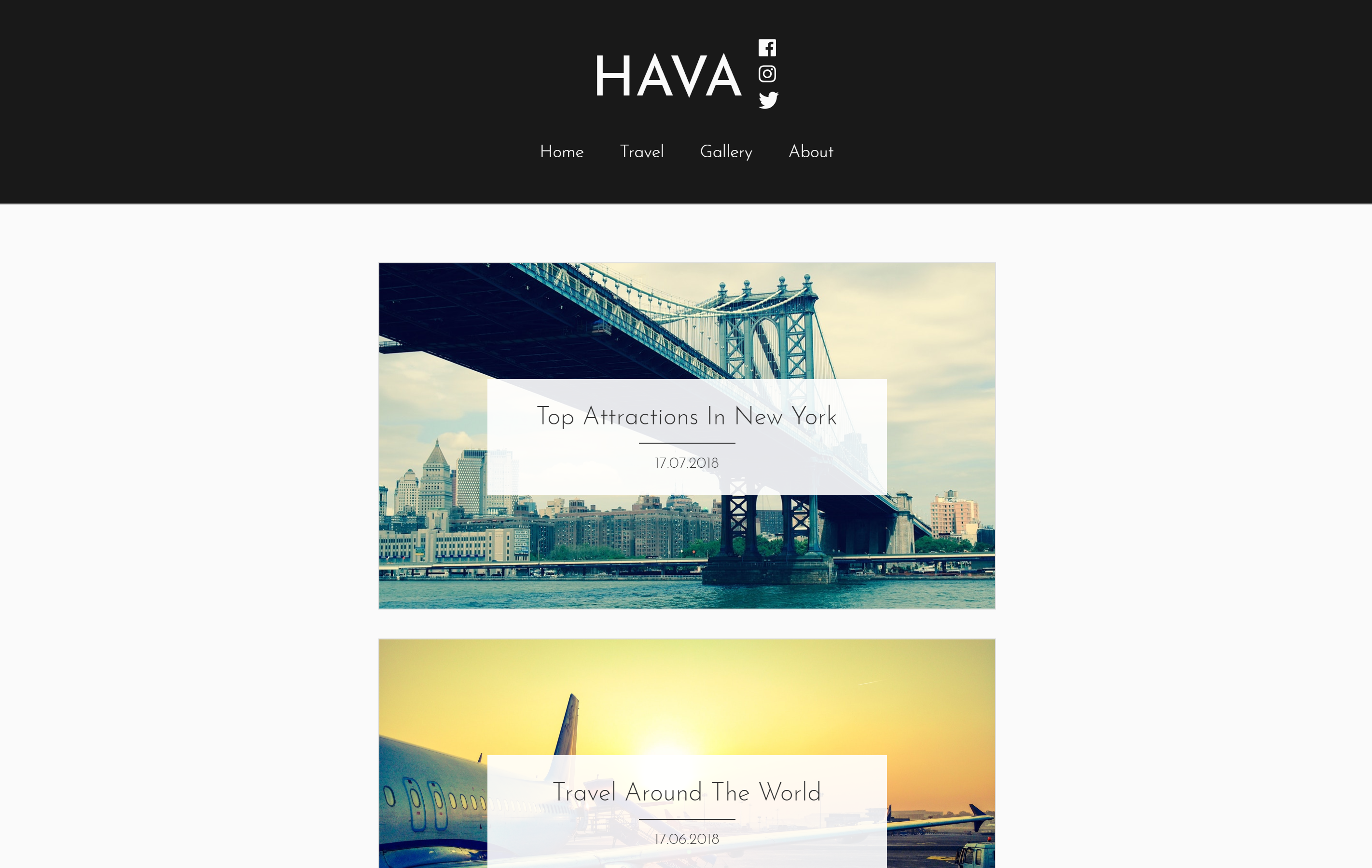 Hava theme screenshot