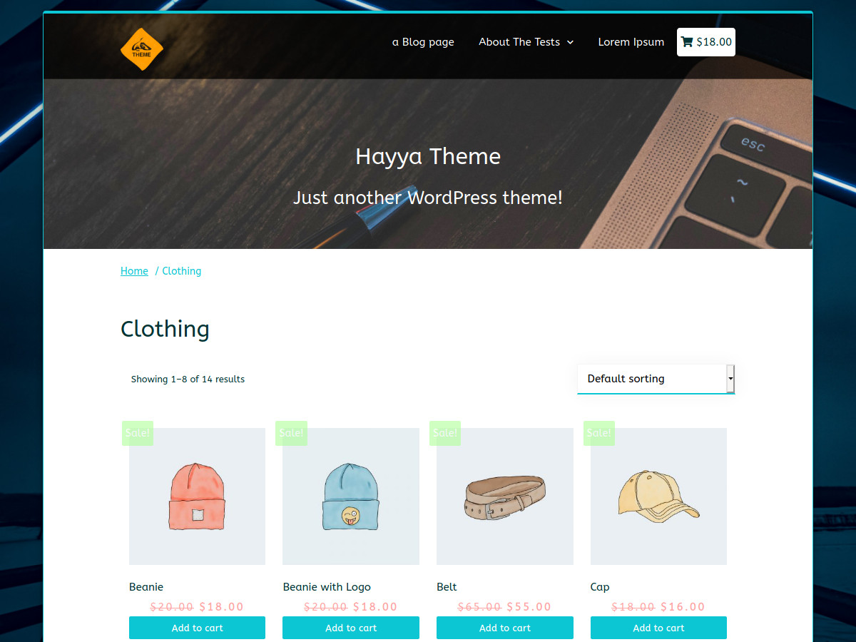 Hayya theme screenshot