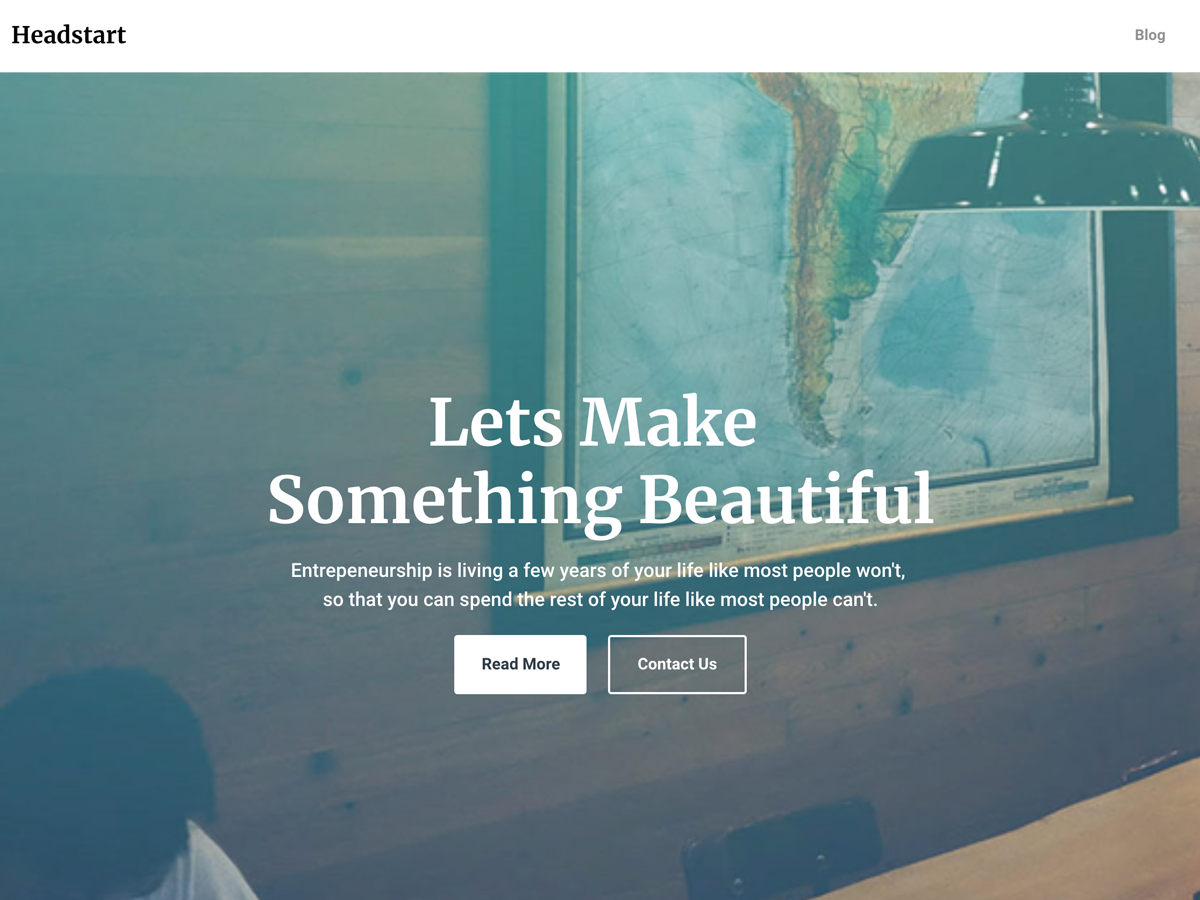 Headstart theme screenshot