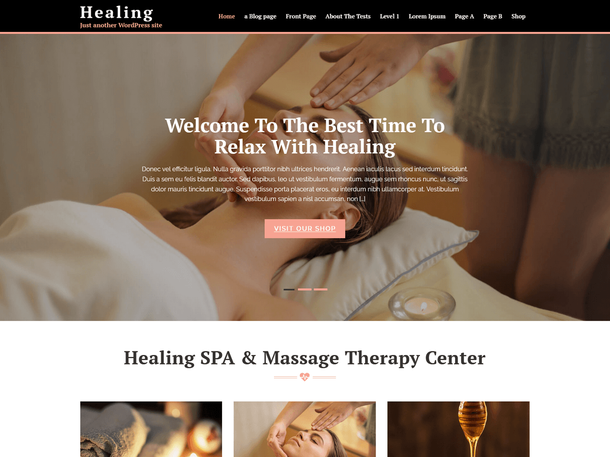 Healing Lite theme screenshot