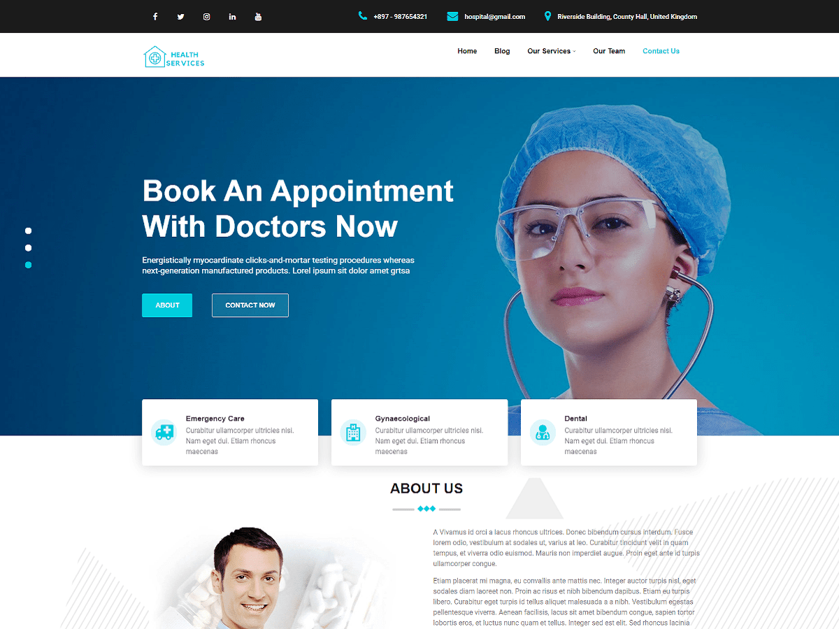 Health Service theme screenshot
