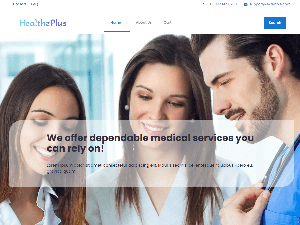 healthzplus theme screenshot