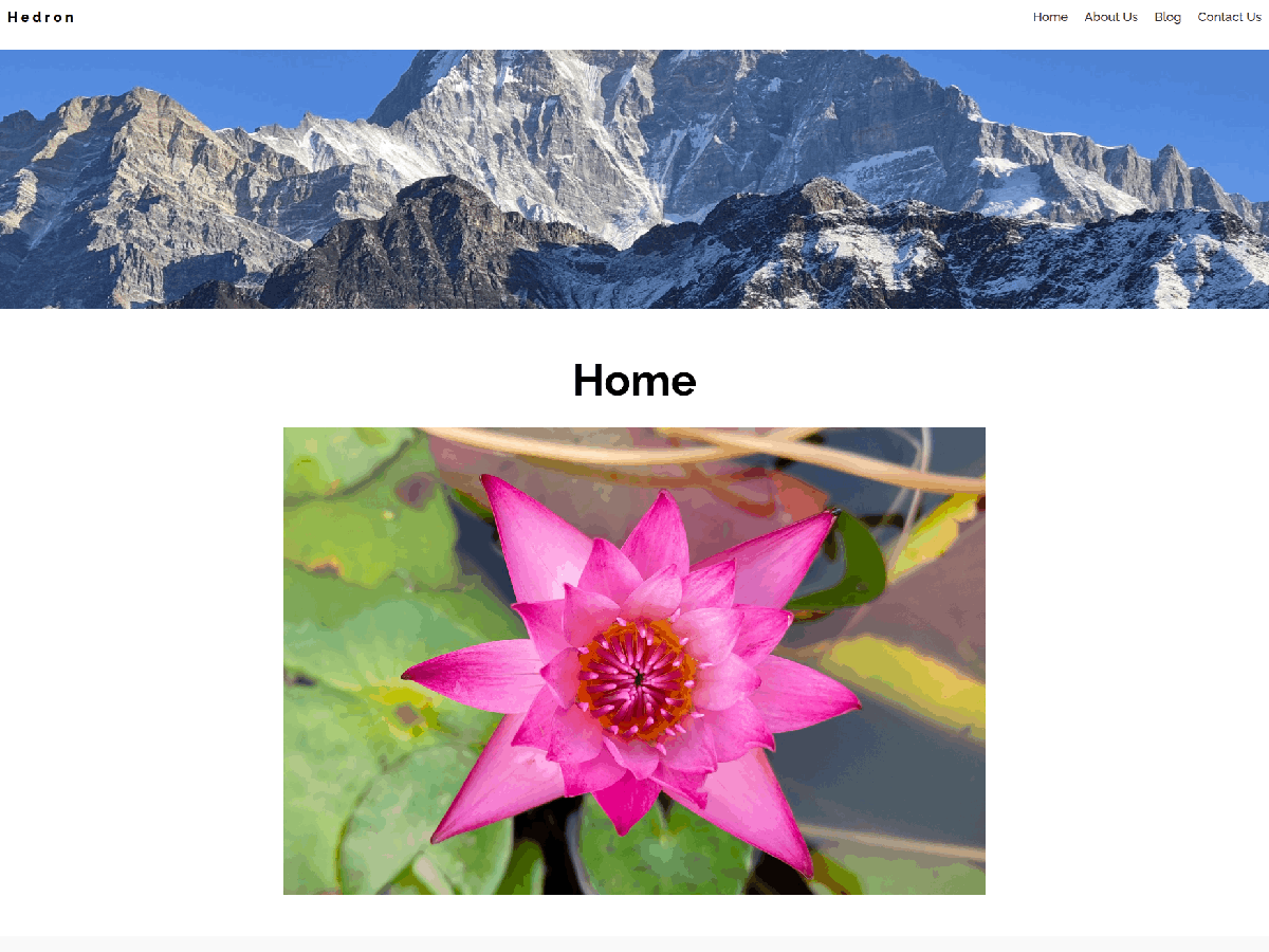 Hedron theme screenshot