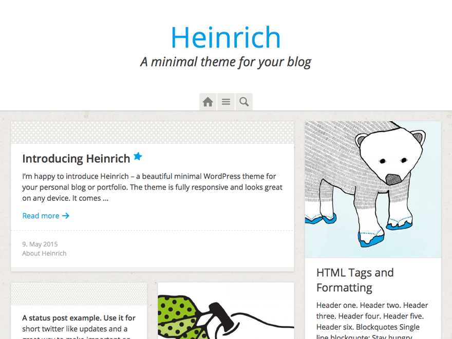 Heinrich theme screenshot