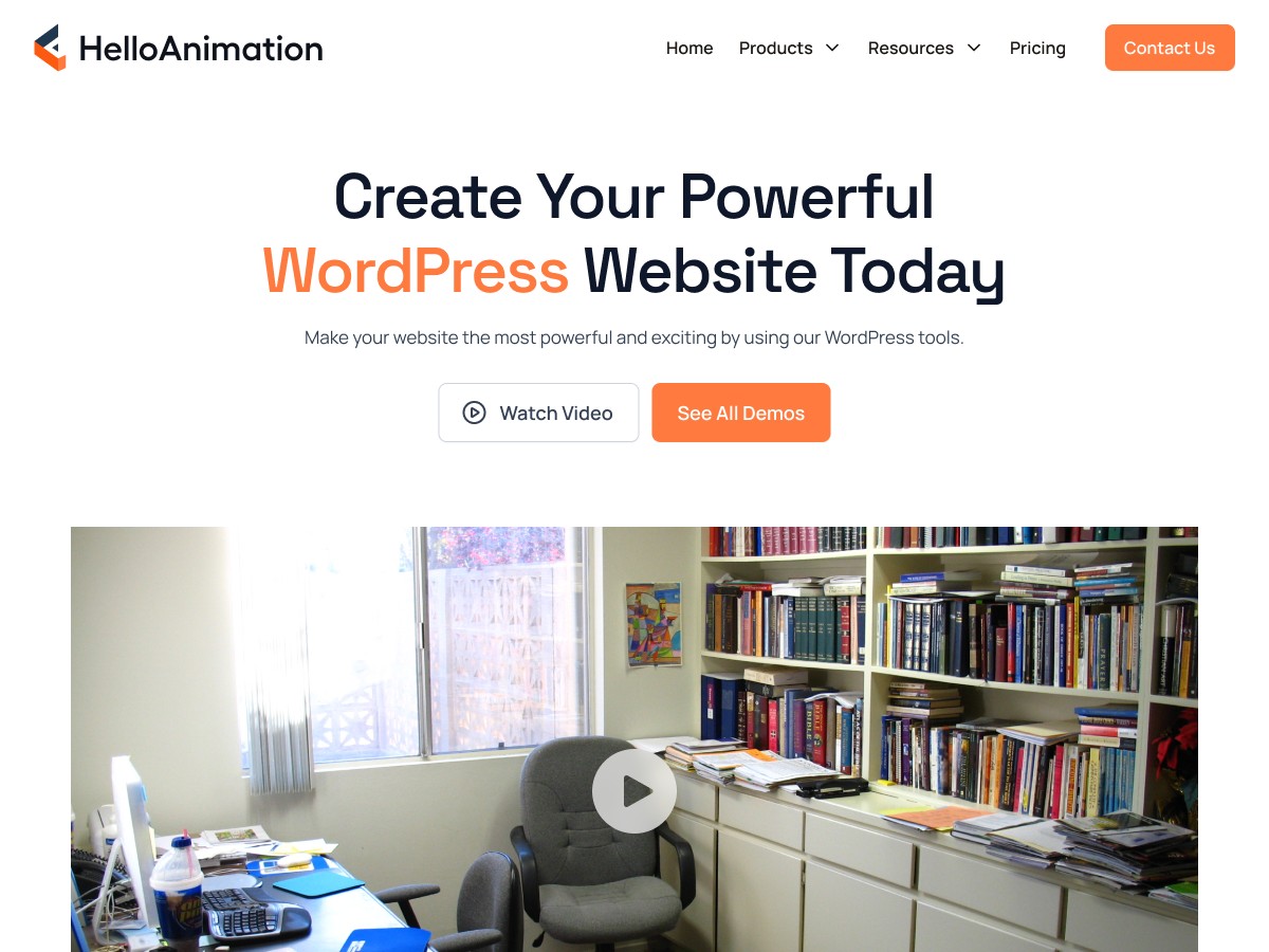 Hello Animation theme screenshot