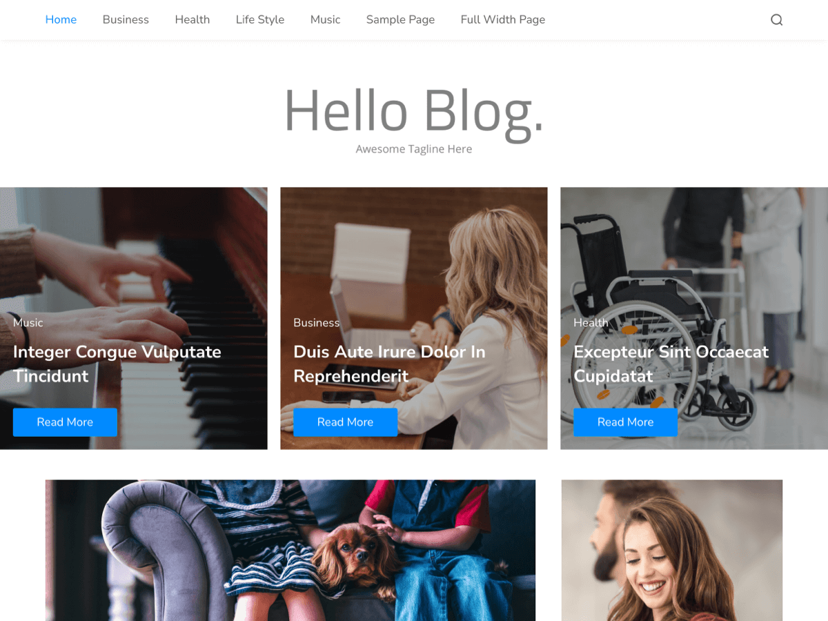 Hello Blog theme screenshot