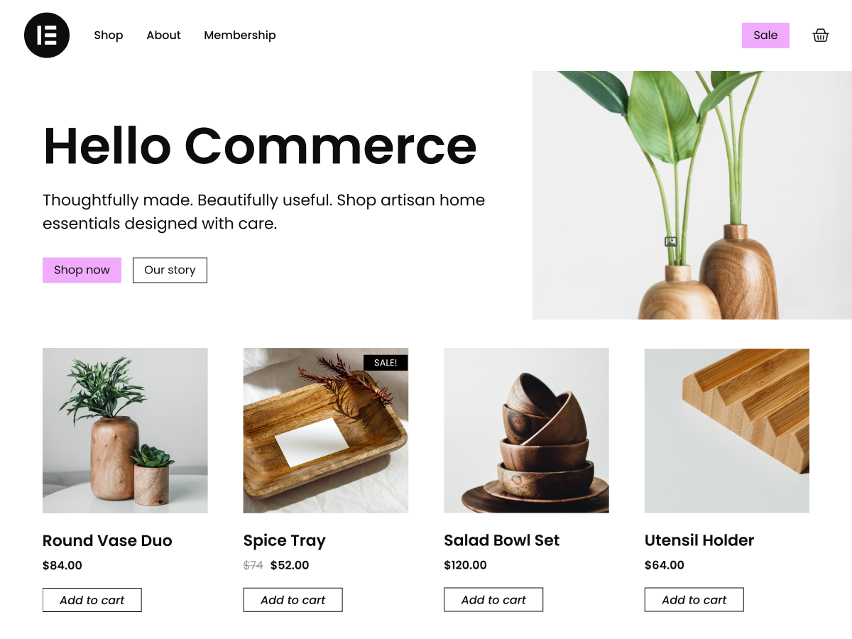 Hello Commerce theme screenshot