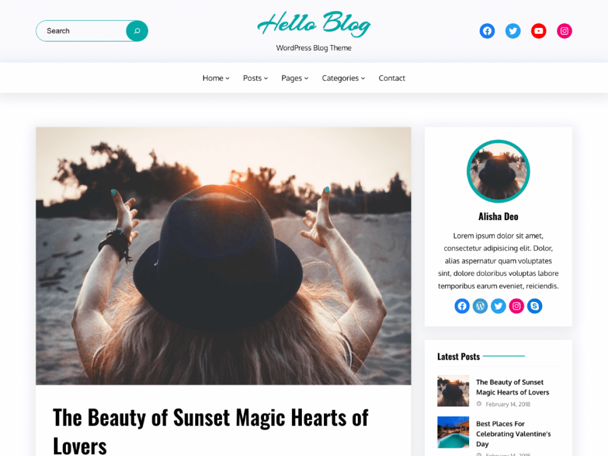 Hello FSE Blog theme screenshot
