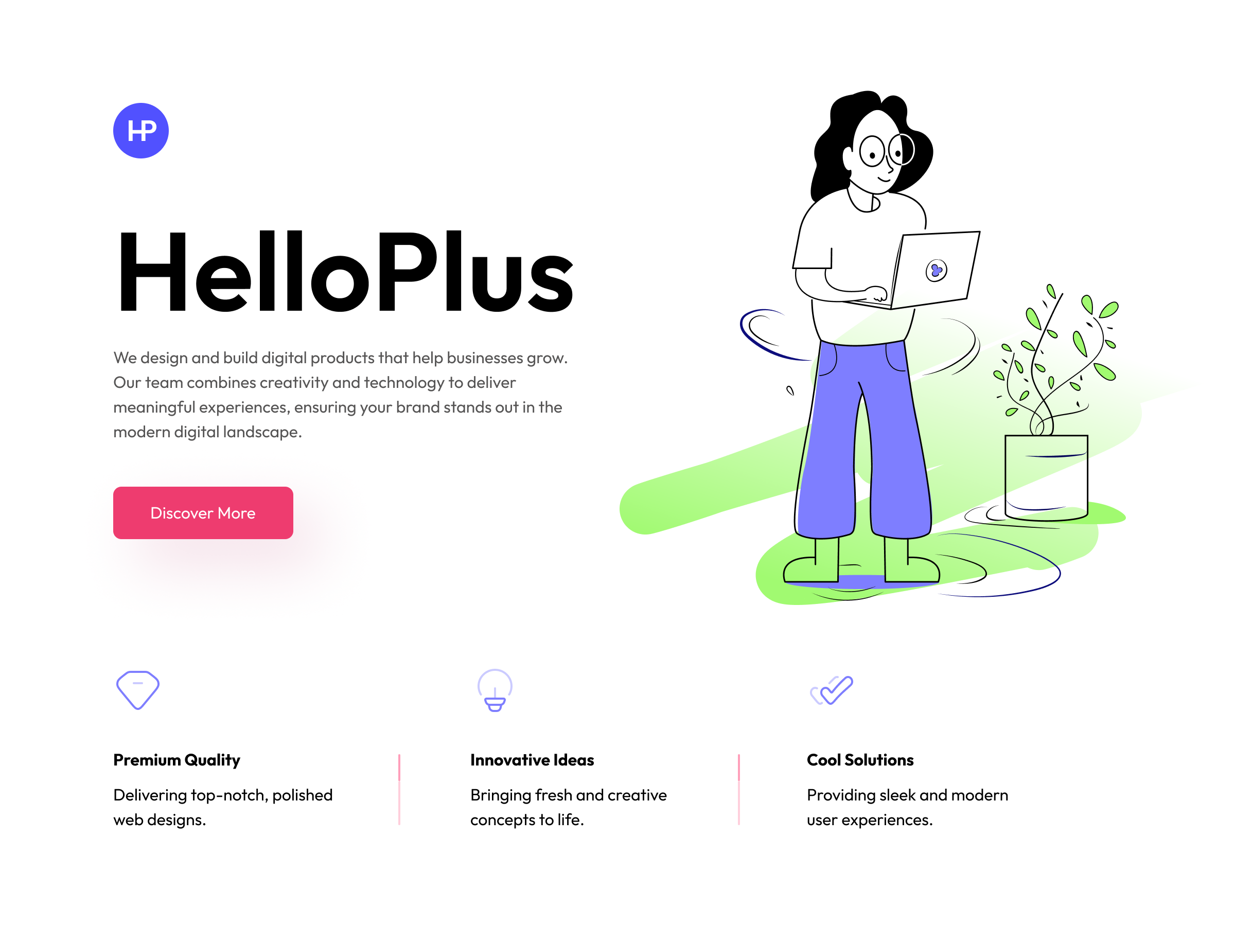 Hello Plus theme screenshot