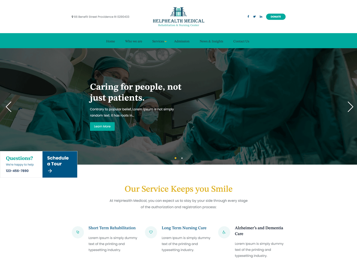 Helphealth Medical theme screenshot