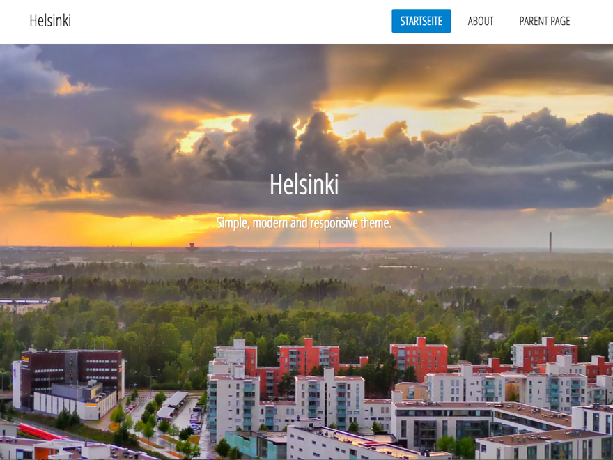 Helsinki theme screenshot