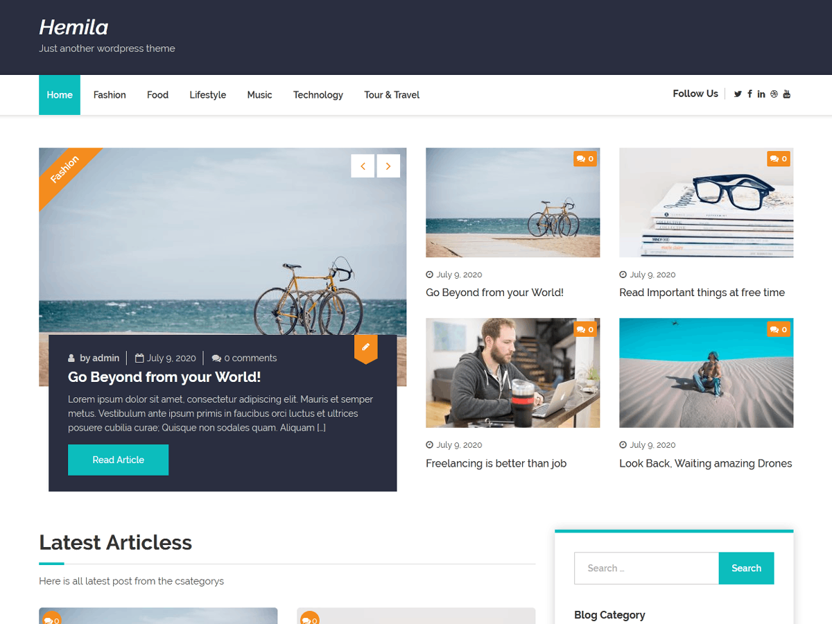 Hemila theme screenshot