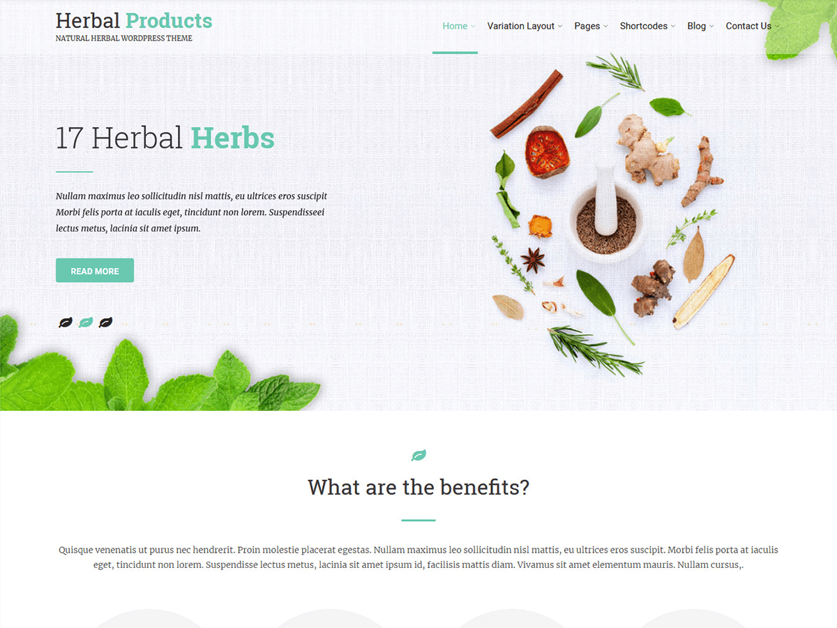 Herbal Lite theme screenshot