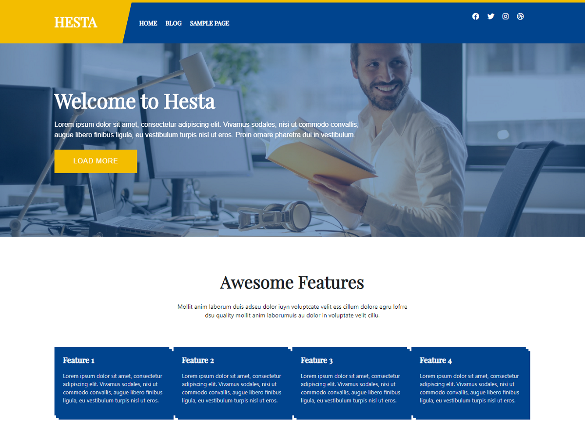 Hesta theme screenshot
