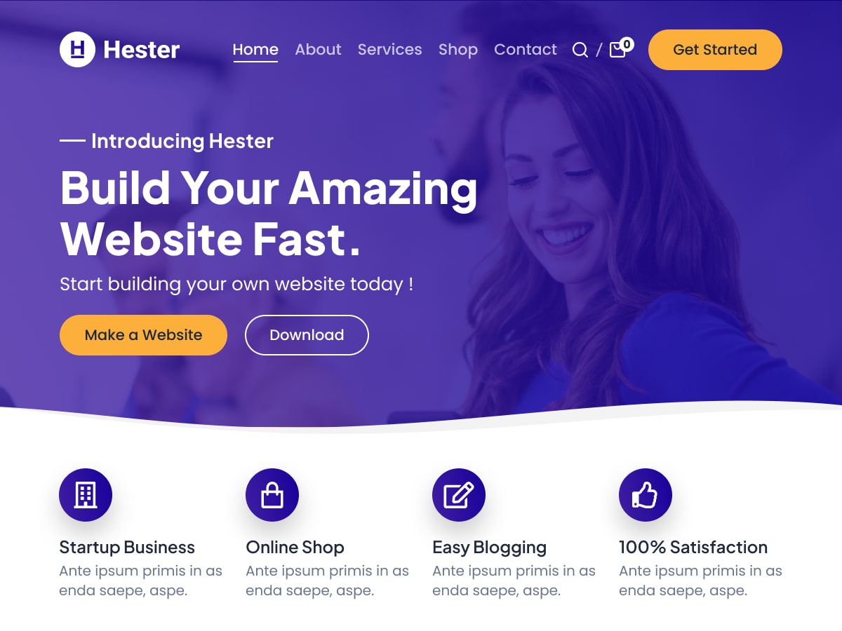 Hester theme screenshot