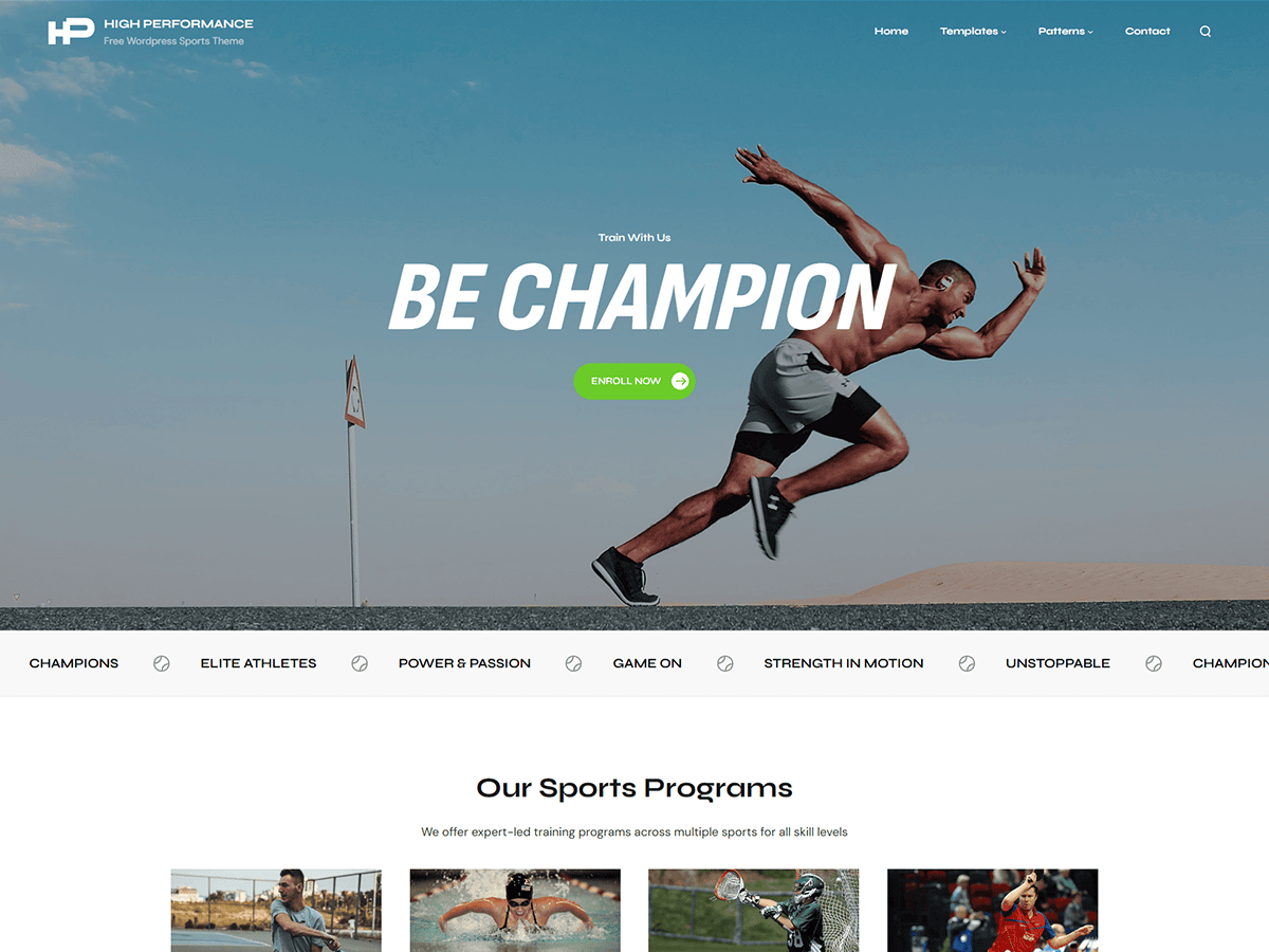 High Performance theme screenshot
