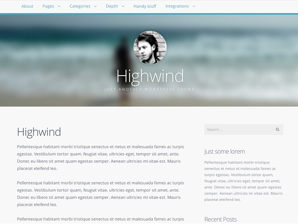 Highwind theme screenshot