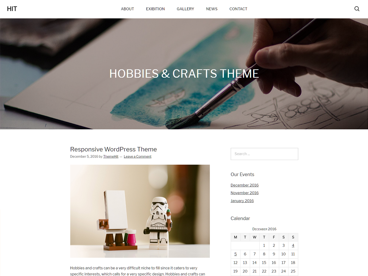 Hit theme screenshot