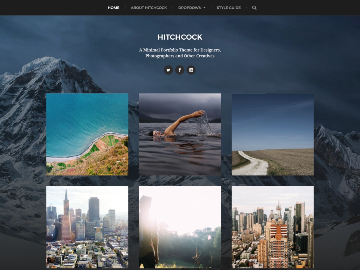 Hitchcock theme screenshot