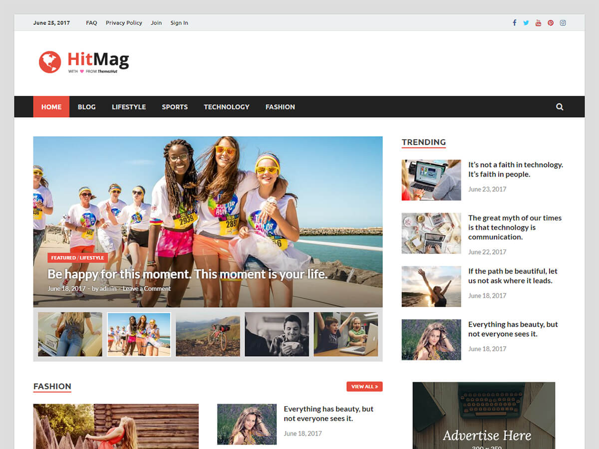 HitMag theme screenshot