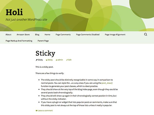 Holi theme screenshot