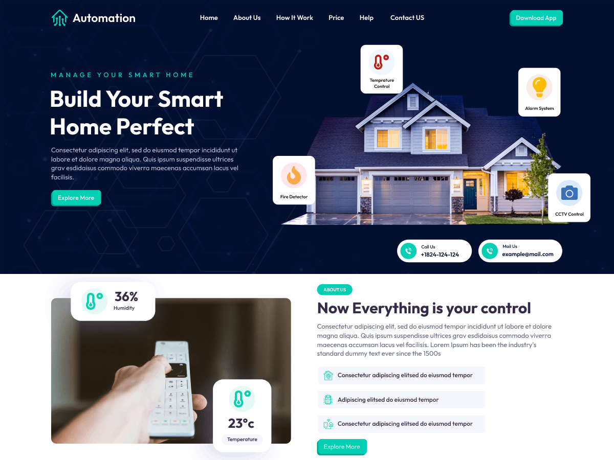 Home Automation theme screenshot