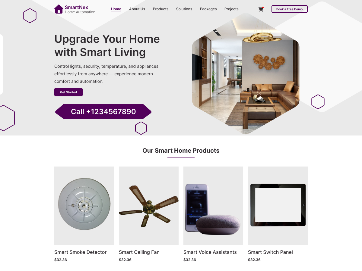 Home Control System theme screenshot