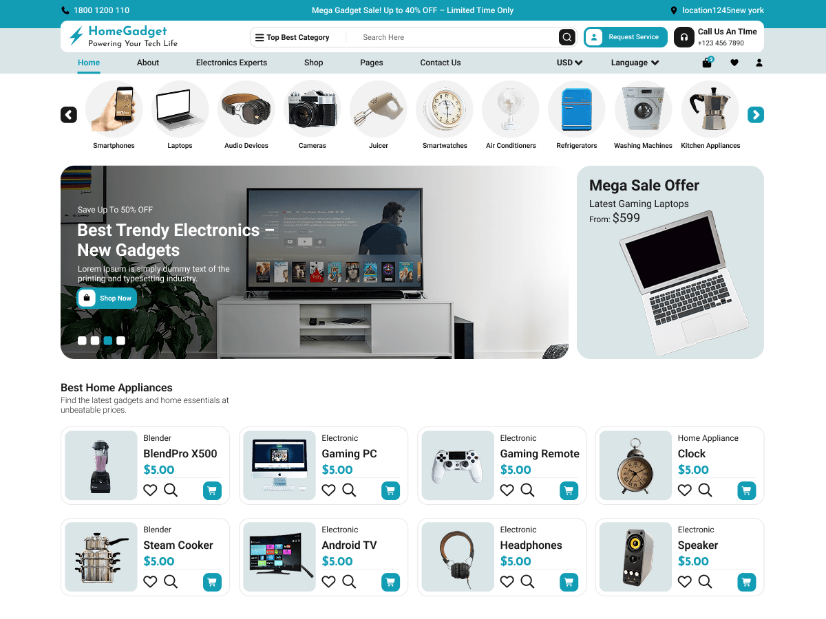 Home Gadget theme screenshot