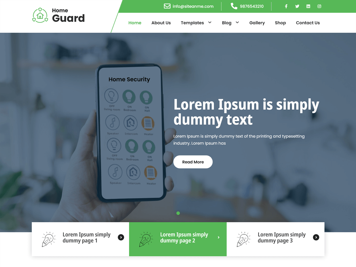Home Guard theme screenshot