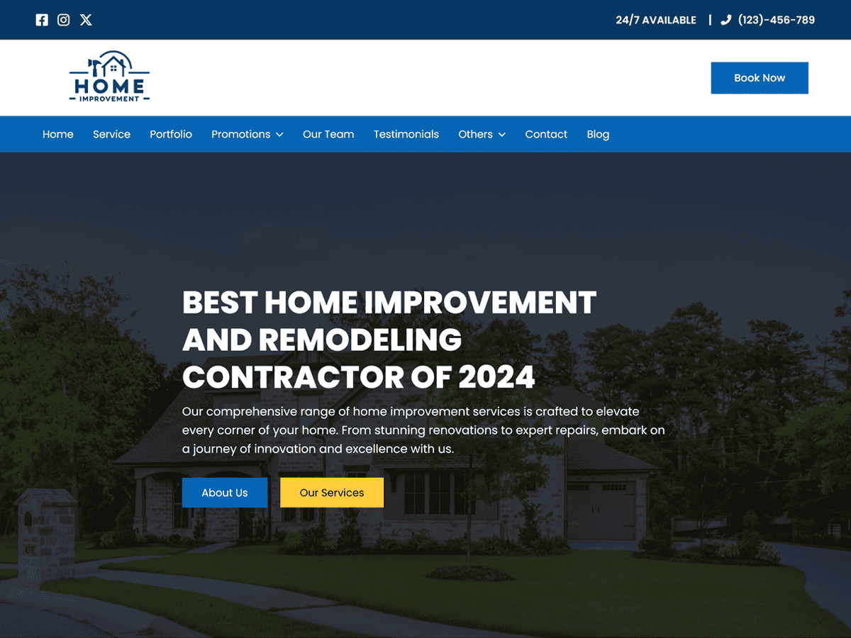 Home Improvement theme screenshot