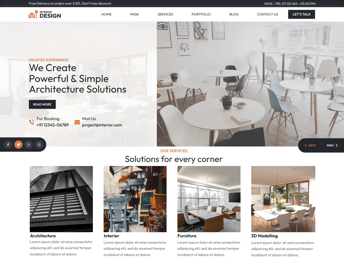 Home Interior Designer theme screenshot