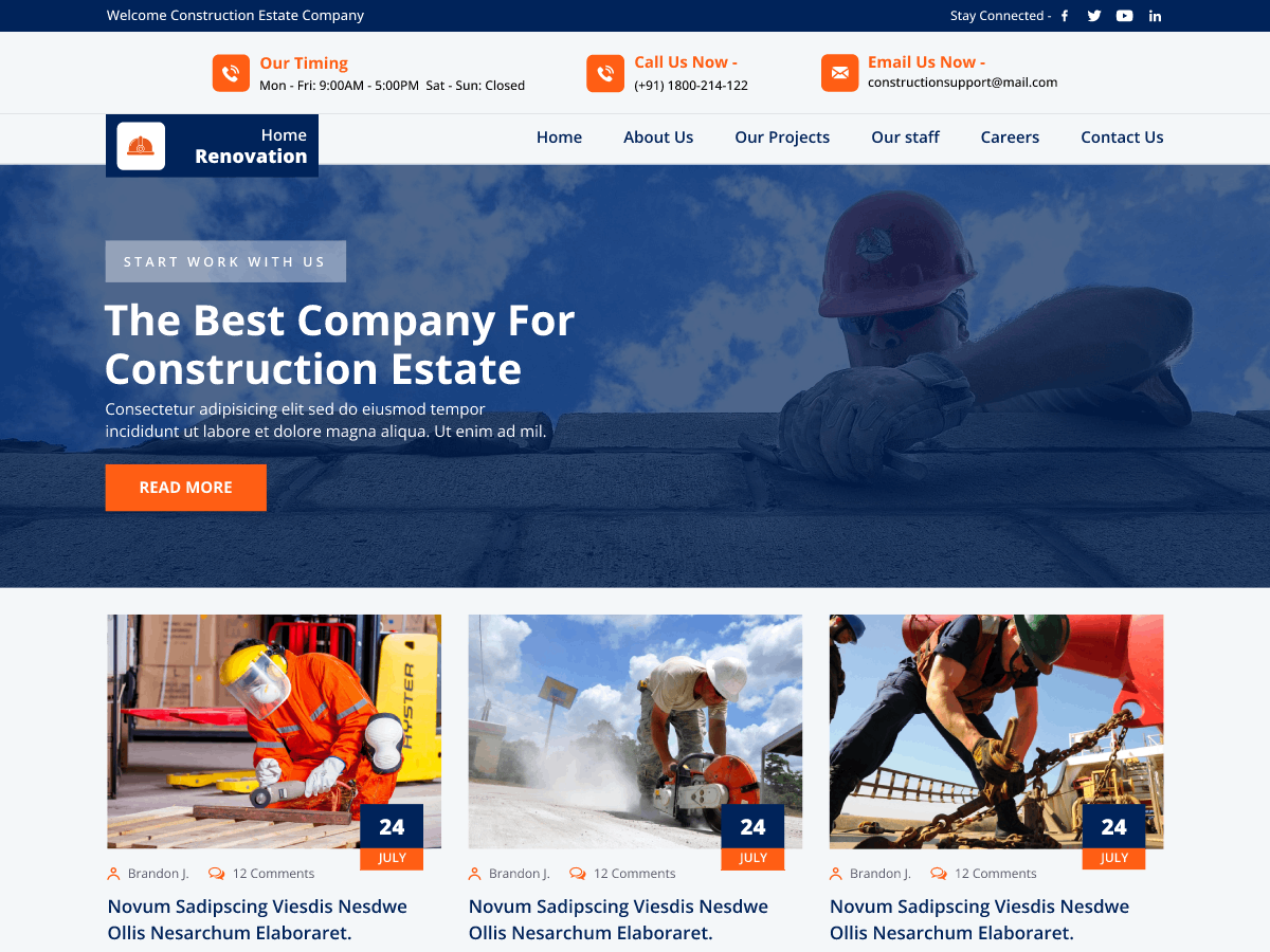 Home Renovation theme screenshot