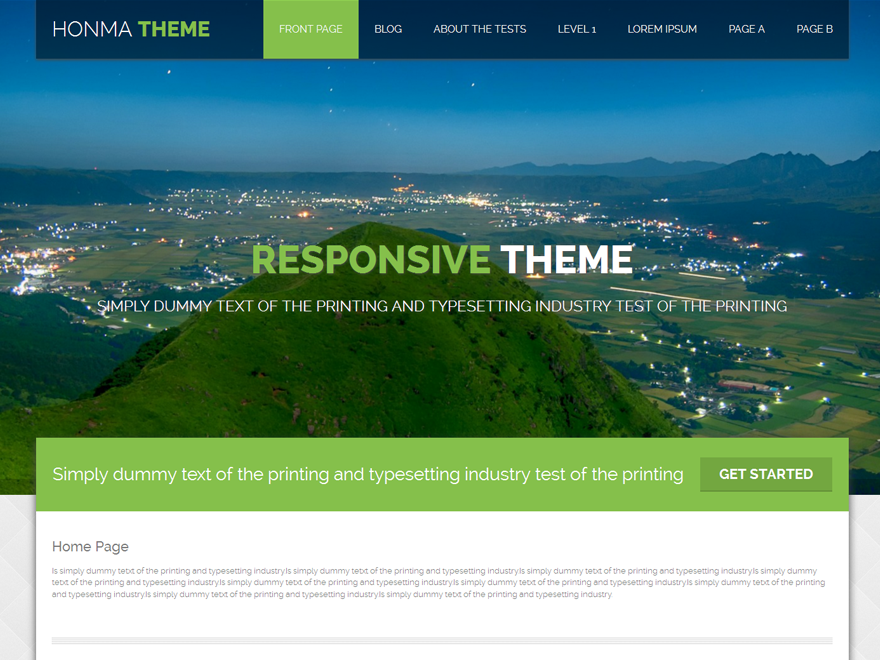 Honma theme screenshot