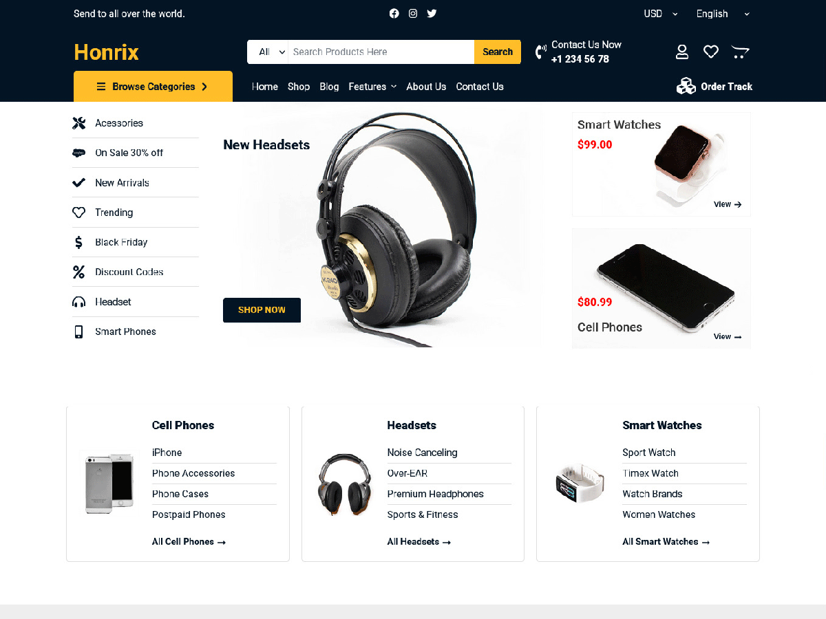 Honrix theme screenshot