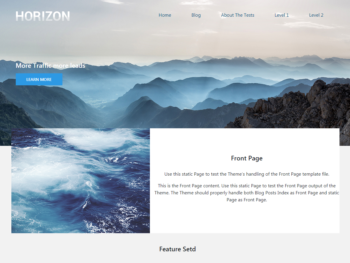 Horizzon theme screenshot
