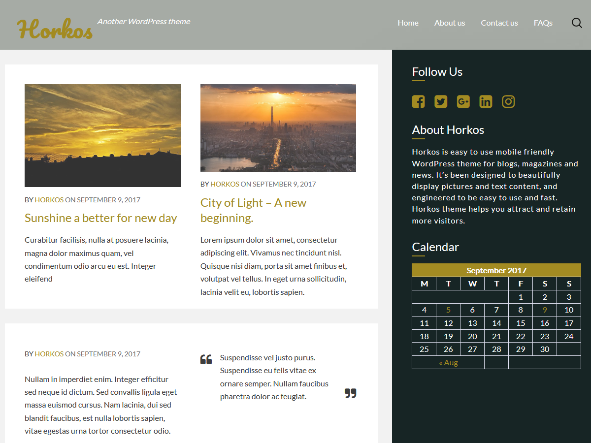 Horkos theme screenshot